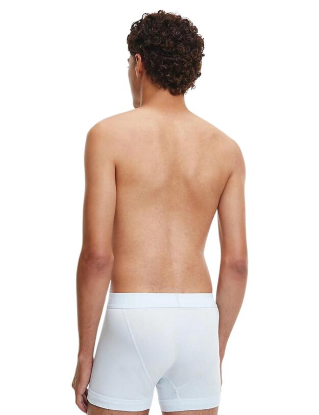 Calvin Klein Mens Cotton Stretch Trunk 3 Pack Zero Below/Dark Lavender/Black