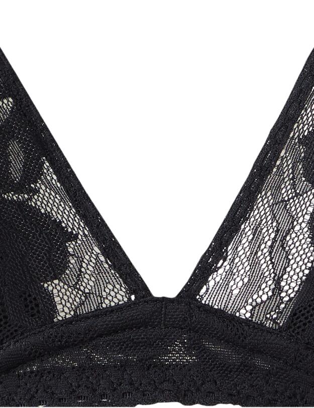 Calvin Klein Ultra-Soft Lace Lightly Lined Plunge Bra Black