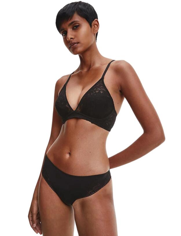 Calvin Klein Ultra-Soft Lace Bikini Brief Black