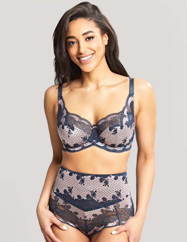 Panache Clara Full Cup Bra Navy/Pearl