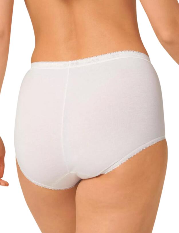 Sloggi Basic+ Maxi Brief 3 Pack + 1 Free White
