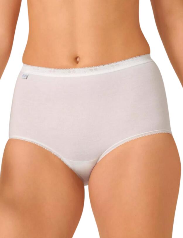Sloggi Basic+ Maxi Brief 3 Pack + 1 Free White