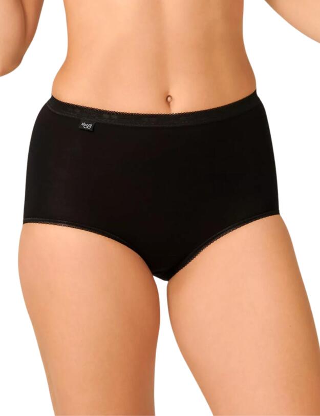  Sloggi Basic+ Maxi Brief 3 Pack + 1 Free Black
