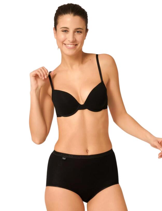  Sloggi Basic+ Maxi Brief 3 Pack + 1 Free Black