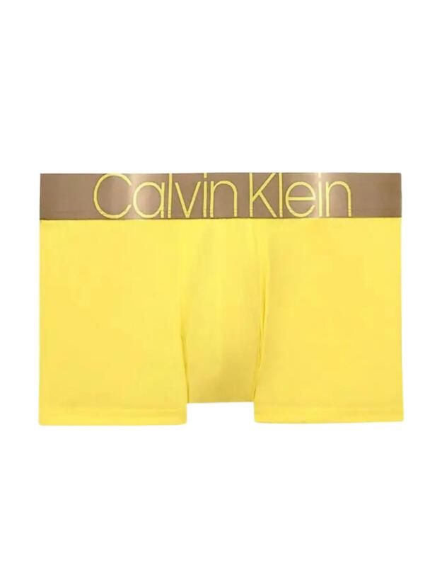 Calvin Klein Mens Icon Low Rise Trunks Mesquite Lime