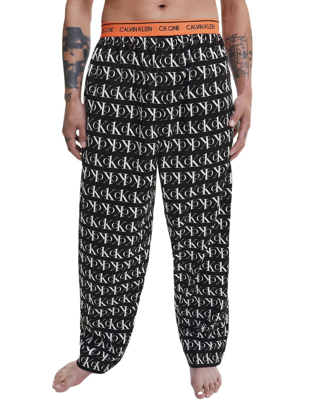 Calvin Klein CK One Pyjama Pants Echo Logo Print/Black
