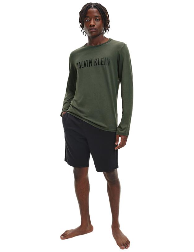 Calvin Klein Intense Power Long Sleeved Crew Neck New Slate