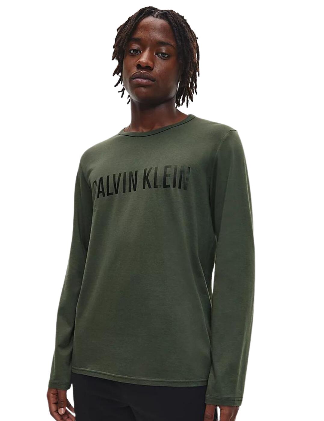 Calvin Klein Intense Power Long Sleeved Crew Neck New Slate