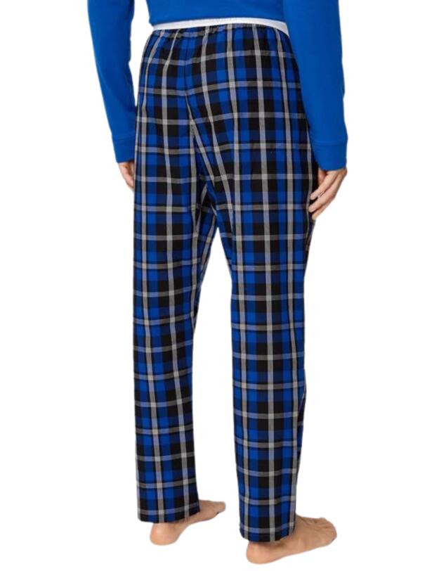Calvin Klein Modern Structure Long Pyjama Set Blue Top/Structure Field Bottom