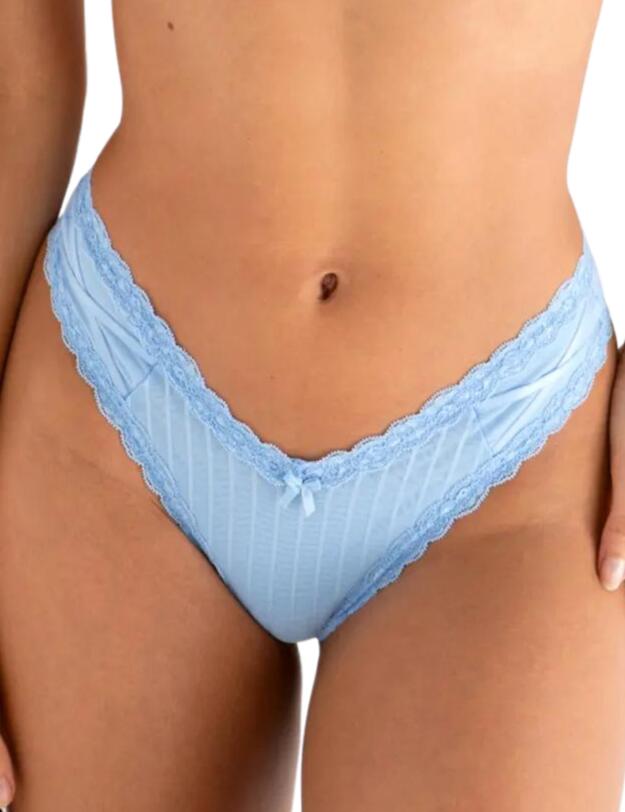 Pour Moi Luxe Linear Brazilian Brief Powder Blue