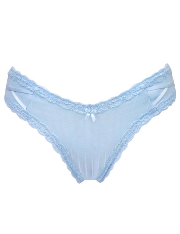 Pour Moi Luxe Linear Brazilian Brief Powder Blue