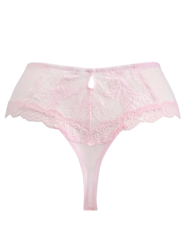 Pour Moi Parisienne High Waist Thong Pink/Cream