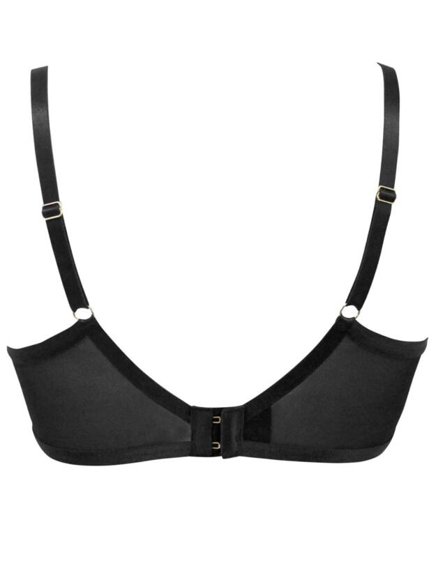 Pour Moi Logo Mania Lightly Padded Bra Black