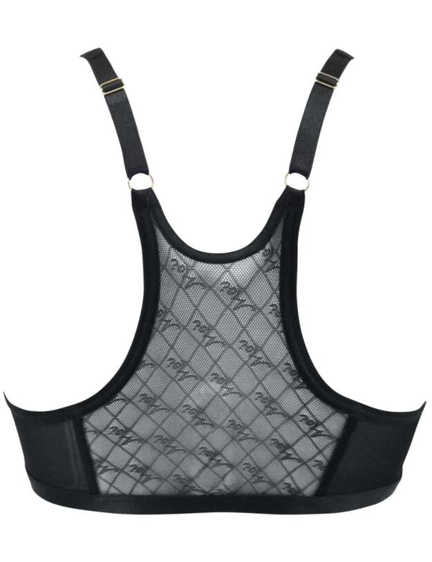 Pour Moi Logo Mania Bralette Black