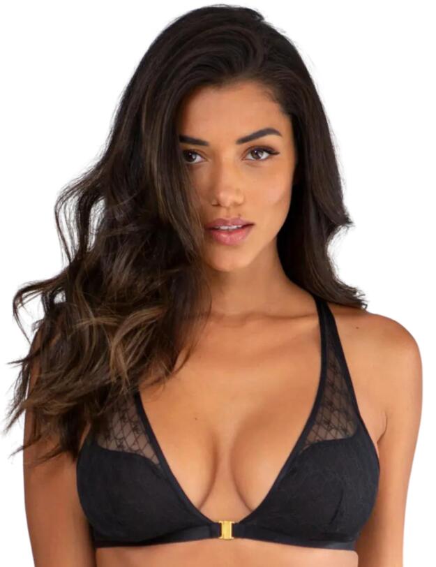 Pour Moi Logo Mania Bralette Black