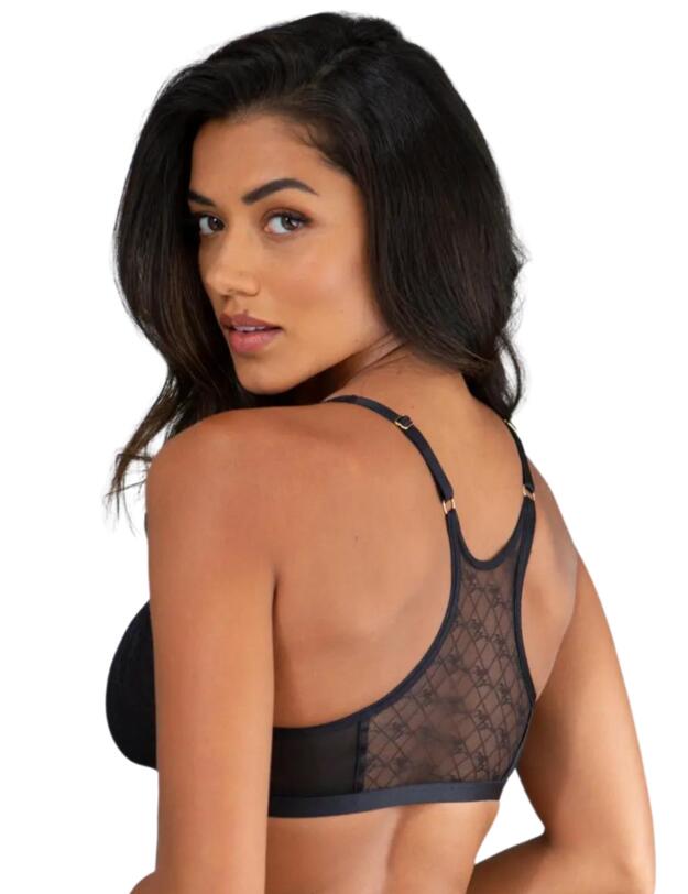 Pour Moi Logo Mania Bralette Black