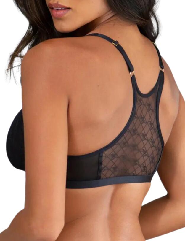 Pour Moi Logo Mania Bralette Black