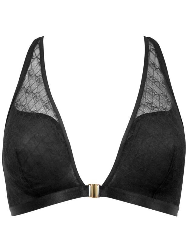 Pour Moi Logo Mania Bralette Black