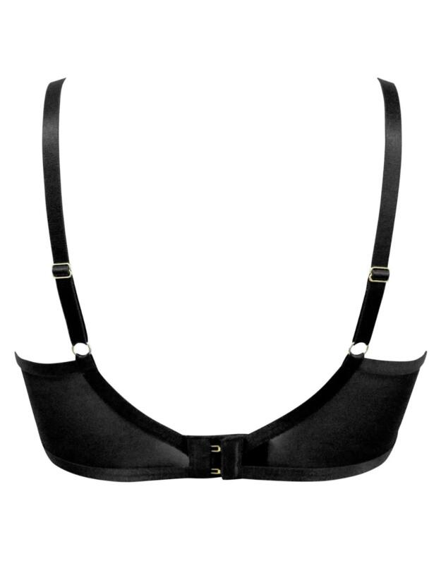 Pour Moi Logo Mania Underwired Bra Black