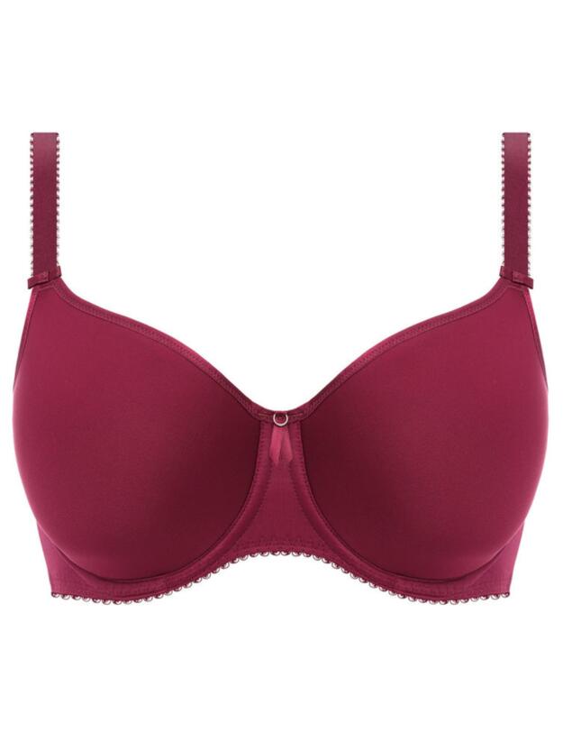 e Rebecca Essentials Moulded Spacer Bra Berry