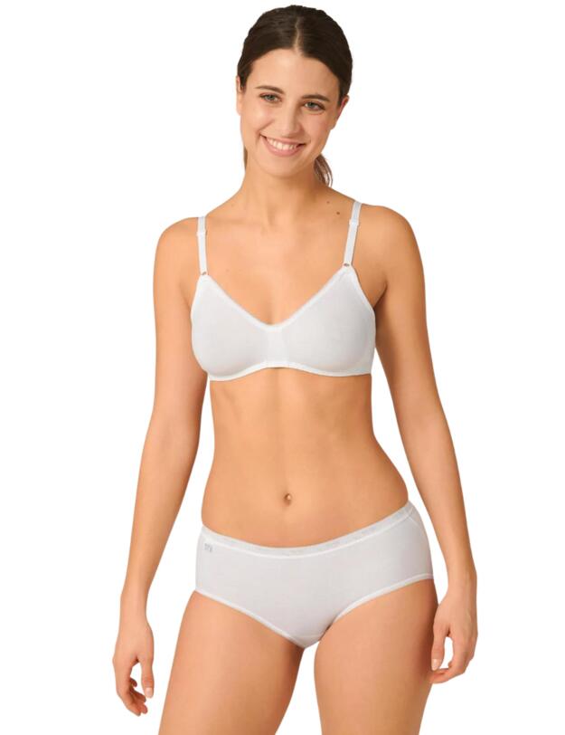 Sloggi Basic Midi Brief 4 Pack White