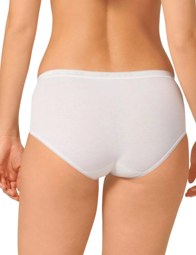 Sloggi Basic Midi Brief 4 Pack White