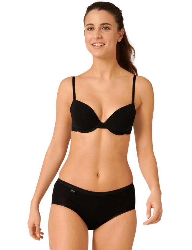 Sloggi Basic Midi Brief 4 Pack Black