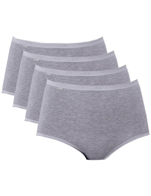 Sloggi Basic+ Midi Brief 4 Pack Grey Combination