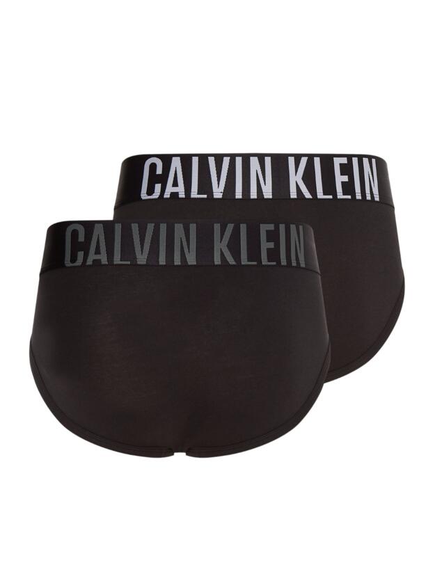Calvin Klein Mens Intense Power Hip Brief 2 Pack Black/White/New Slate