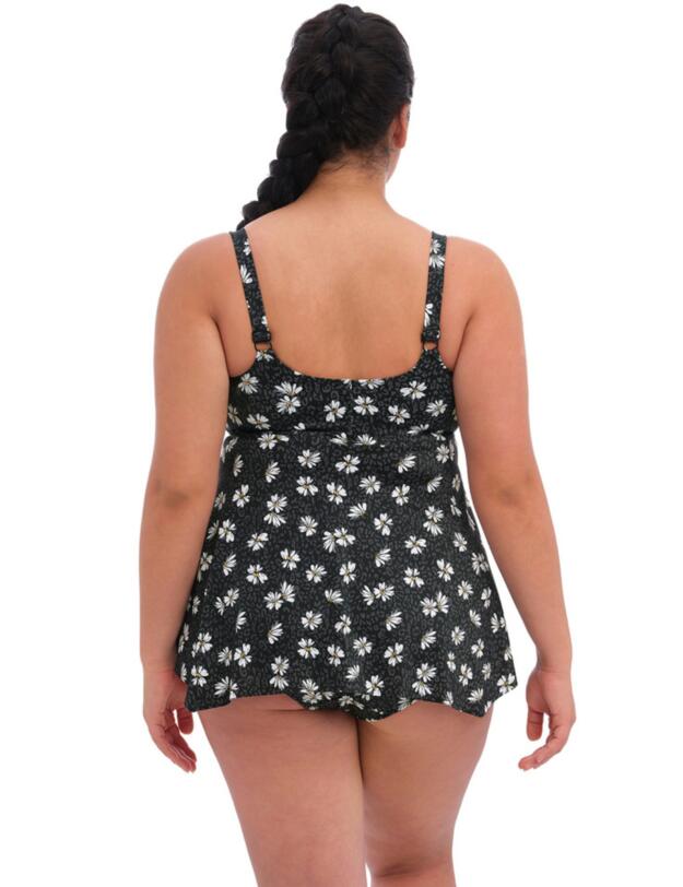 Elomi Plain Sailing Moulded Tankini Top Black Daisy 