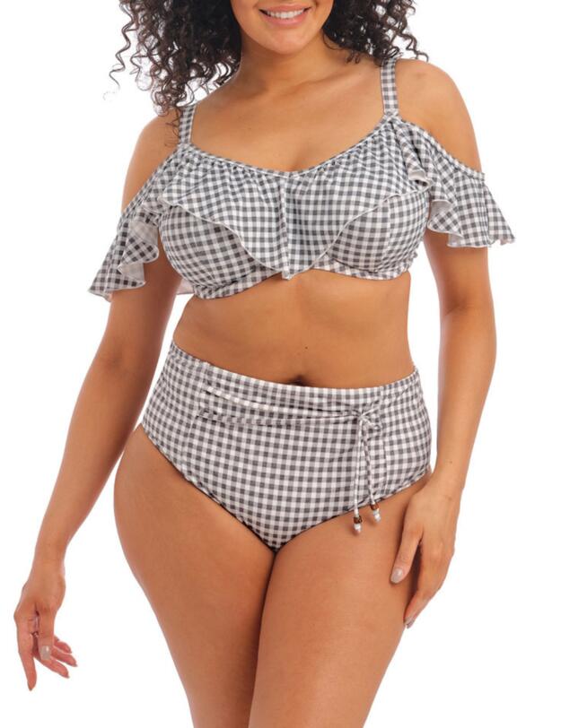 Elomi Checkmate Full Bikini Brief Grey Marl 
