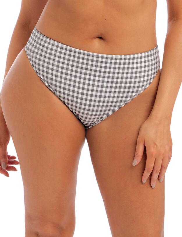 Elomi Checkmate Mid Rise Bikini Brief Grey Marl 