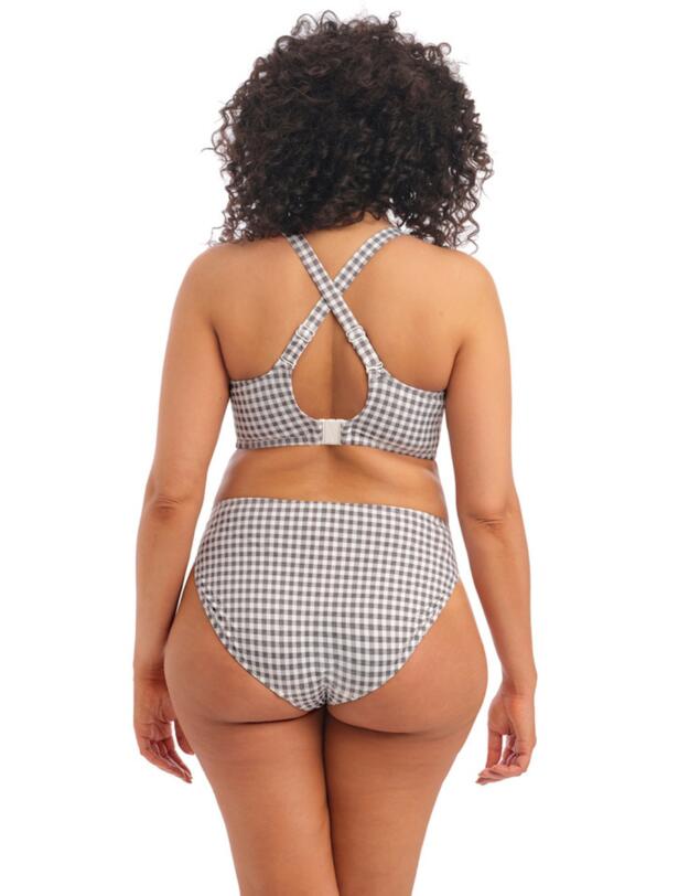 Elomi Checkmate Mid Rise Bikini Brief Grey Marl 