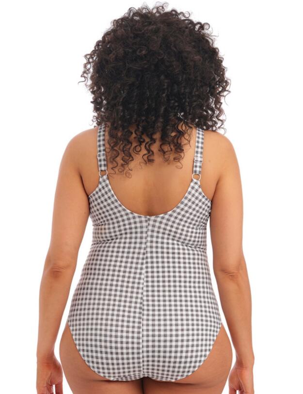 Elomi Checkmate Moulded Swimsuit Grey Marl