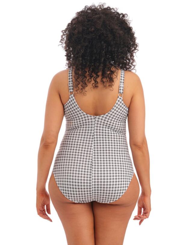 Elomi Checkmate Moulded Swimsuit Grey Marl