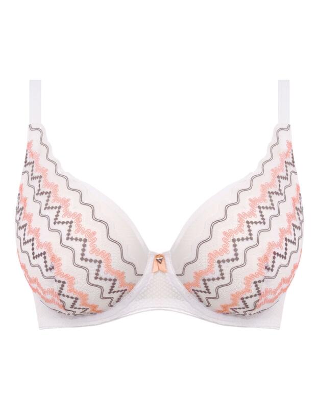 Freya Festival Vibe High Apex Bra White/Coral