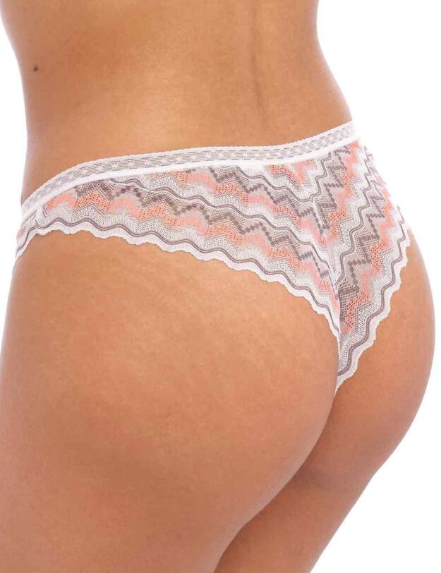 Freya Festival Vibe Brazilian Brief White/Coral