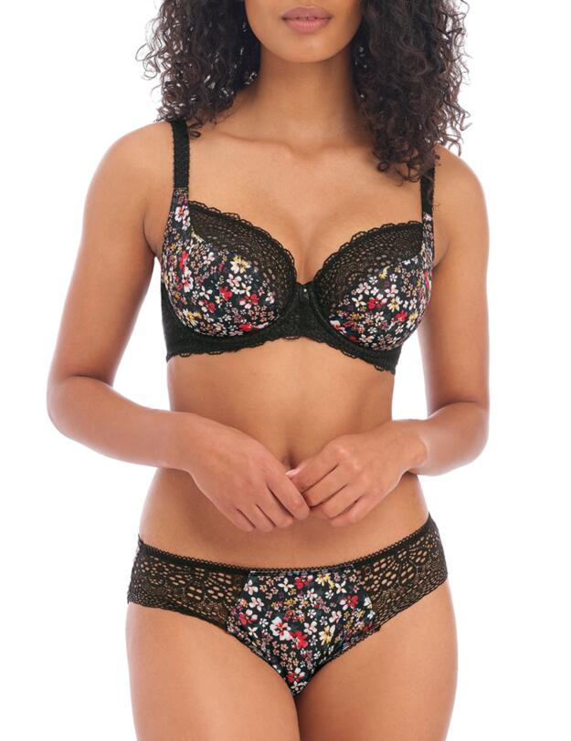 Freya Boho Vibes Underwired Plunge Bra Black