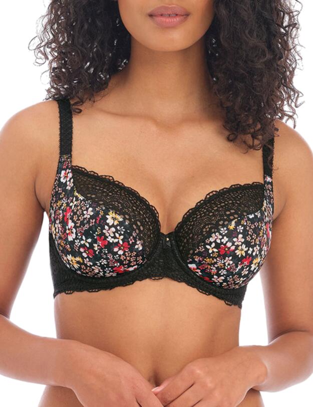 Freya Boho Vibes Underwired Plunge Bra Black