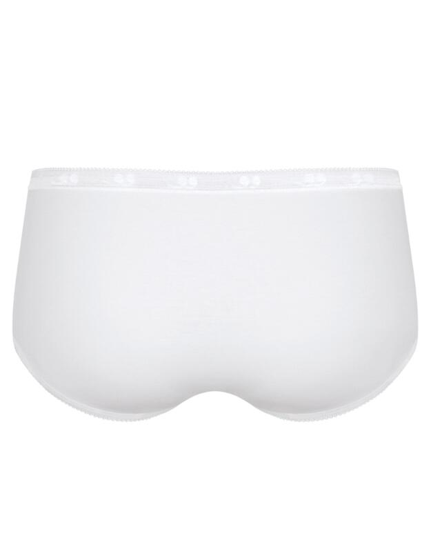Sloggi Basic Midi Brief 3 Pack Black White Nude