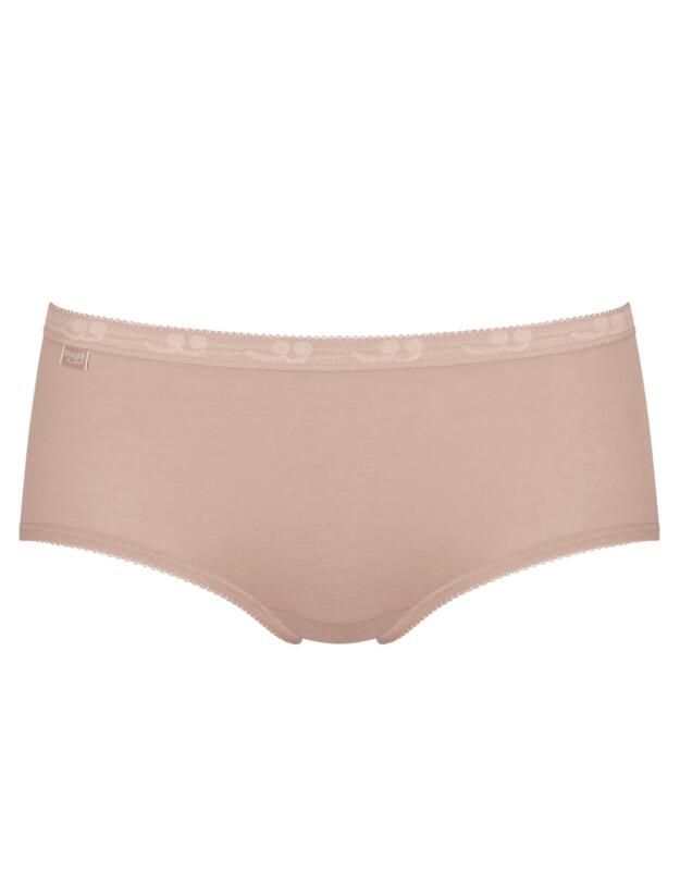 Sloggi Basic Midi Brief 3 Pack Black White Nude