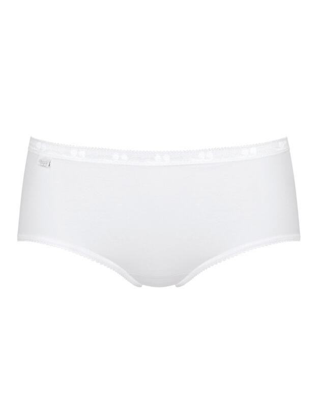 Sloggi Basic Midi Brief 3 Pack Black White Nude
