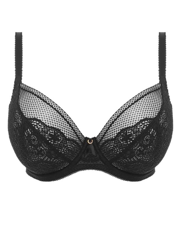 Freya Expression Underwired Plunge Bra Black