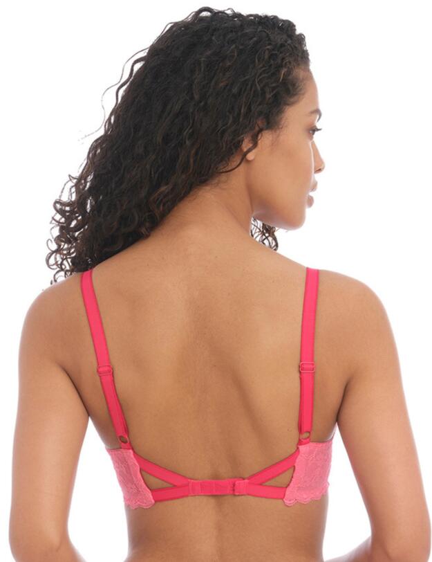 Freya Offbeat Underwired Plunge Bra Pink