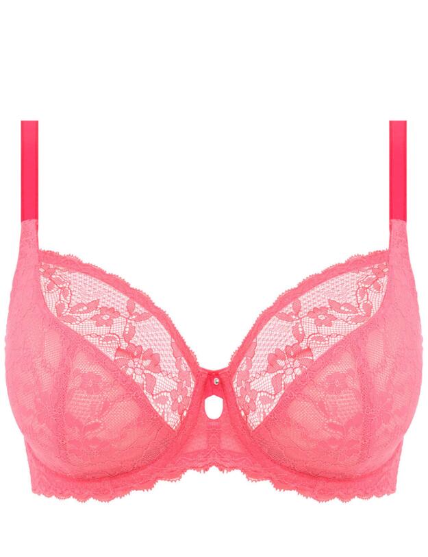 Freya Offbeat Underwired Plunge Bra Pink