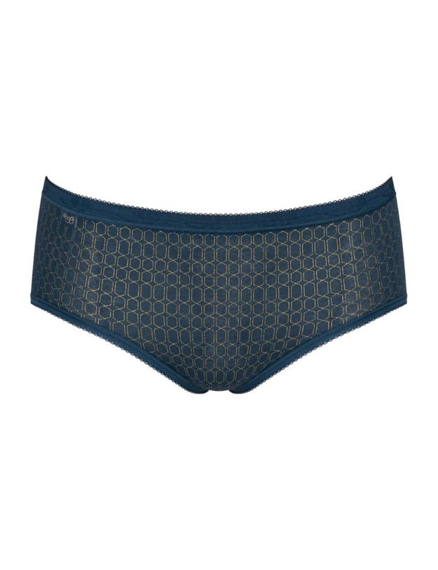 Sloggi Basic + Midi Brief 4 pack Blue - Dark Combination 