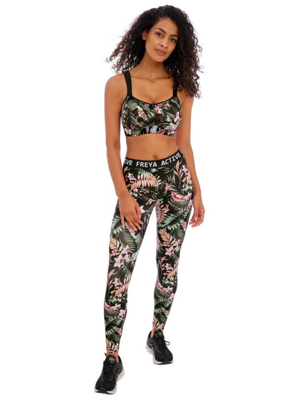 Freya Active Ecosculpt Sports Leggings Jungle Black