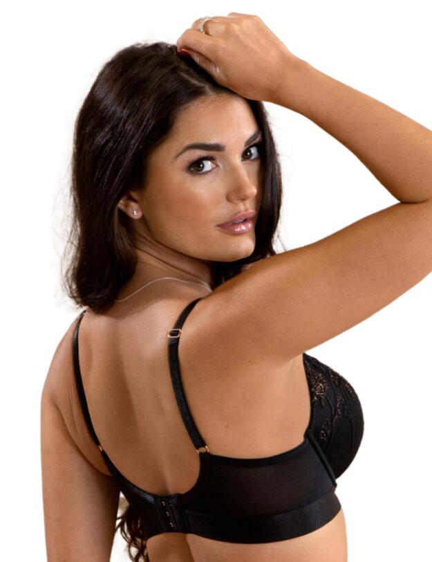 Pour Moi Constance Push Up Bra Black/Rose Gold