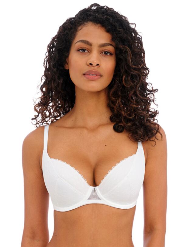 Freya Signature Padded Plunge Bra White 