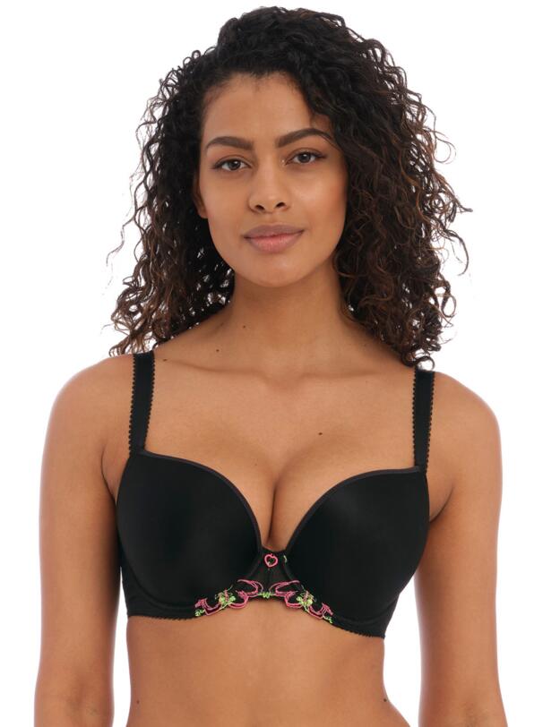 Freya Love Land Moulded Plunge Bra Black